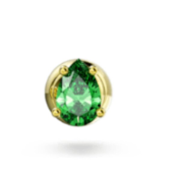 Swarovski pear cut green "Chroma" Stud Earrings - Picture 8 of 9